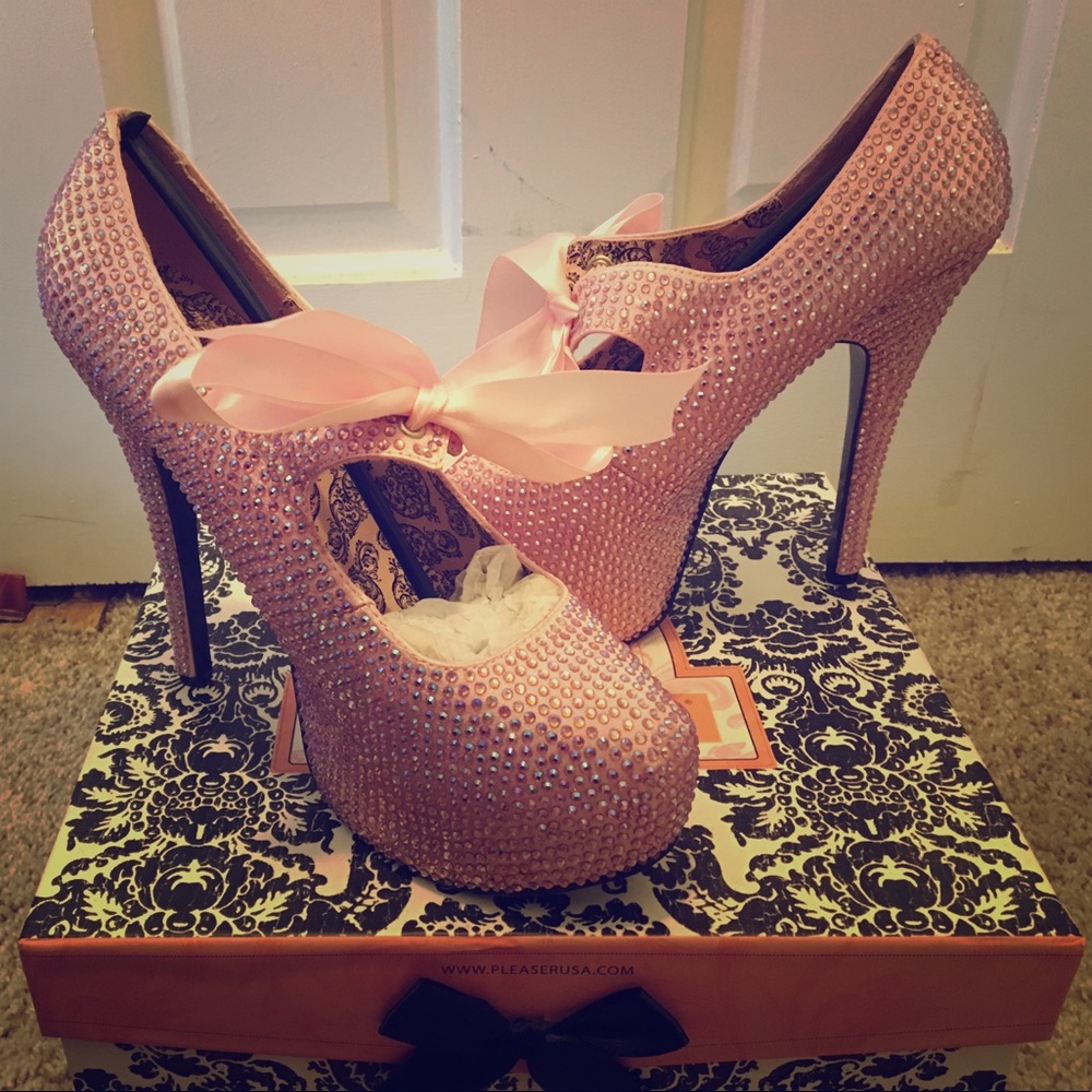 Size 8 Pink Bordello Teaser Heels