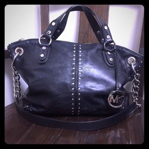 Michael Kors Black Astor Satchel