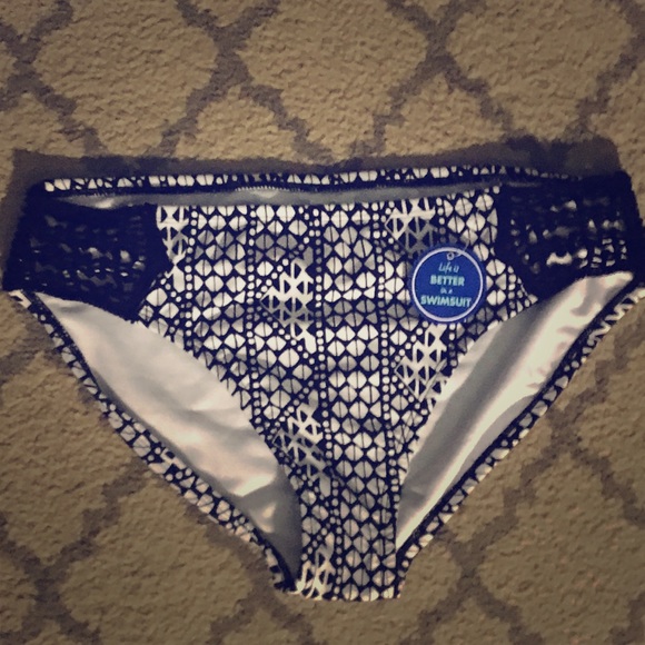 Black and white bikini bottoms - Picture 1 of 2