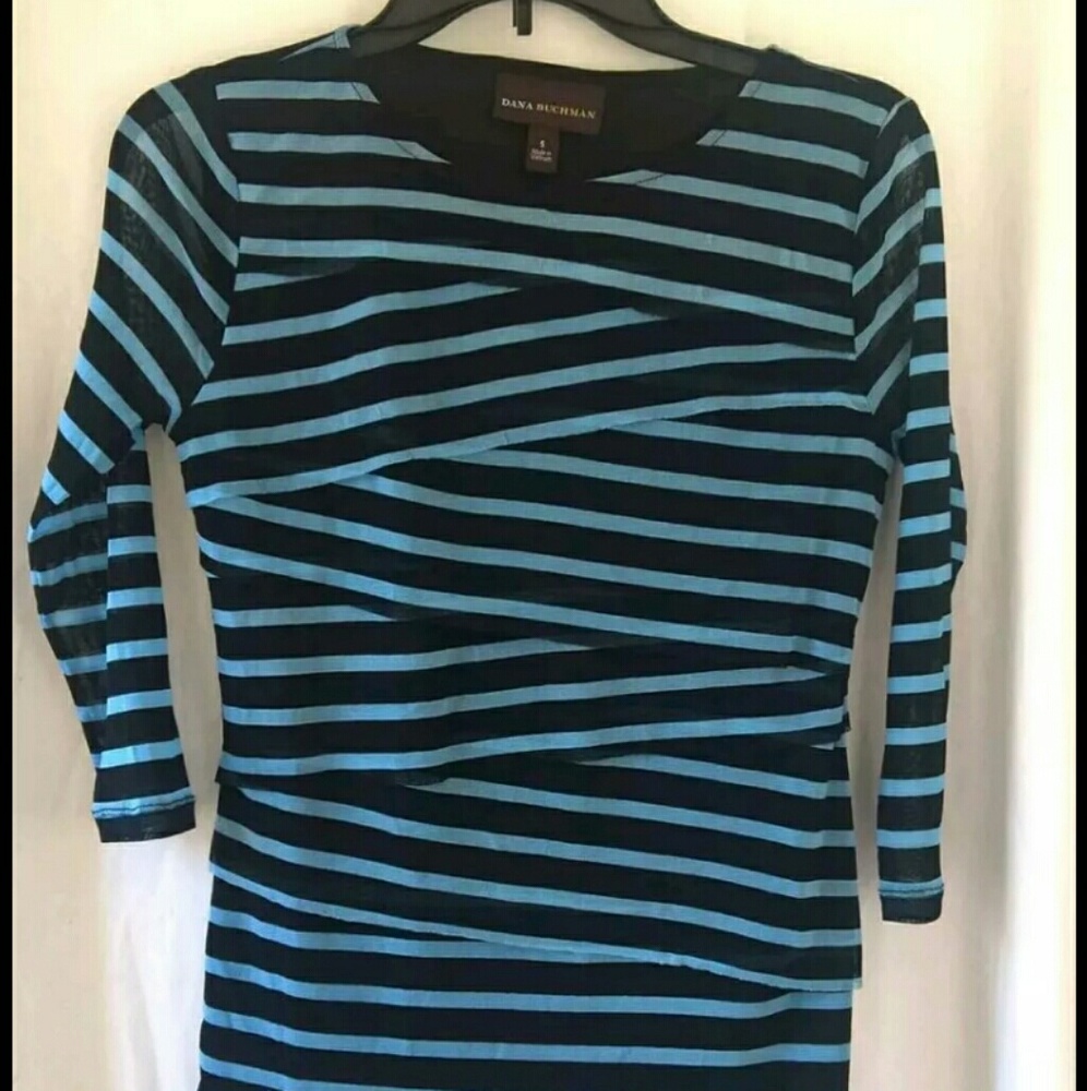 Dana Buchman Womens Pullover Blouse Sz S