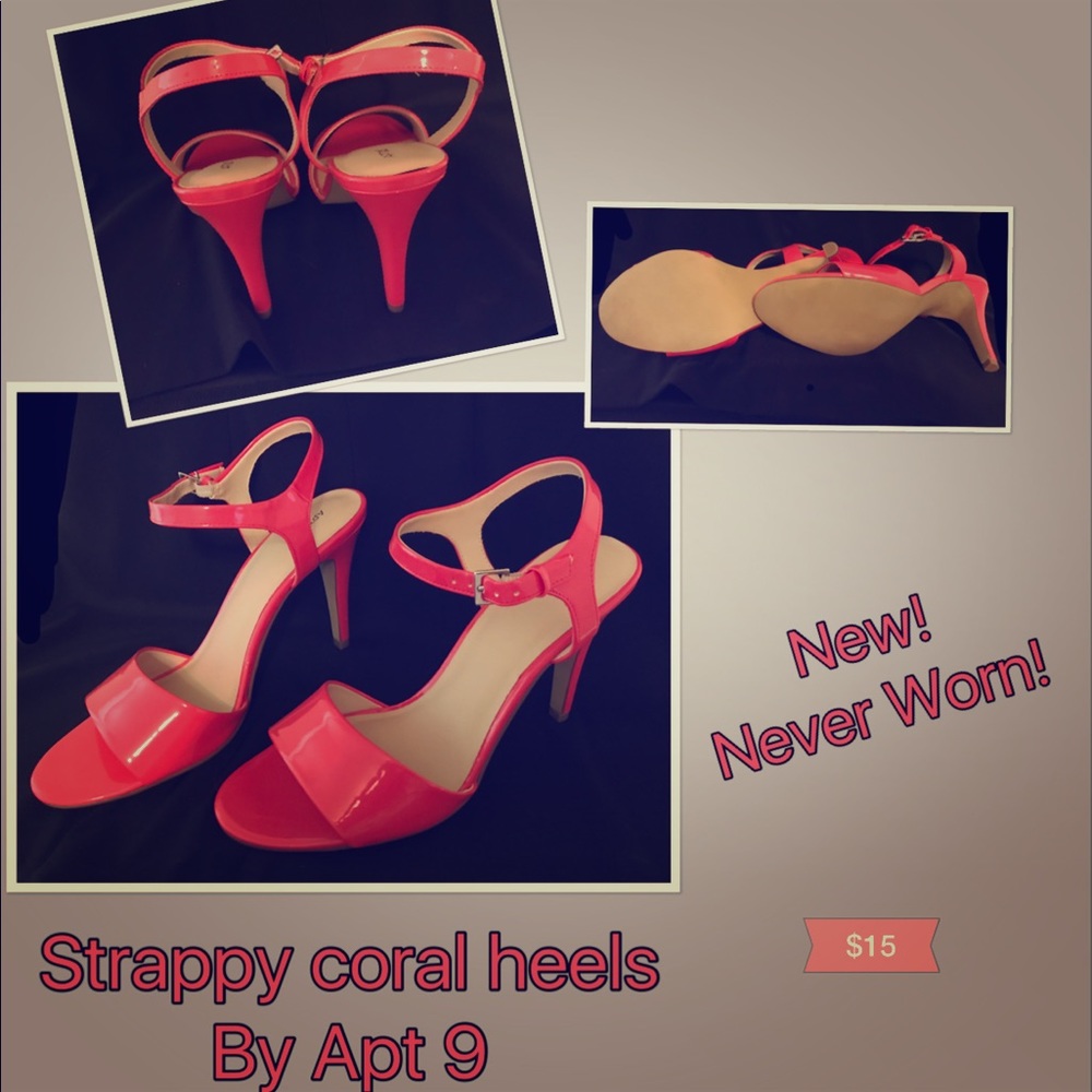 Strappy Coral Heel