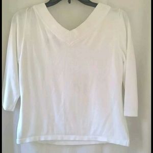 Liz Claiborne Womens Pullover Blouse Sz L