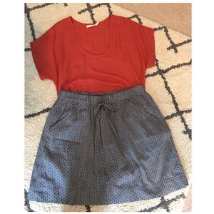 Merona Chambray mini skirt with pockets!
