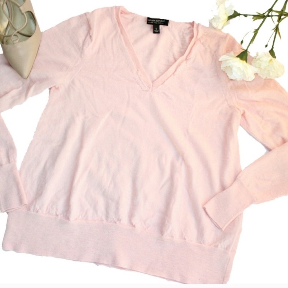 Light Pink BR Small Extra Fine Sweater