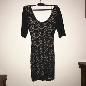 Black laced dress