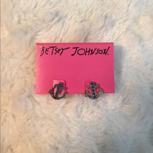 Betsey Johnson Anchor Earrings