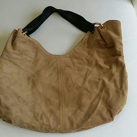 Basler suede and leopard cowhide pockets - Picture 2 of 4