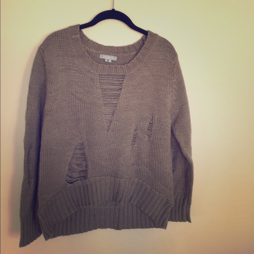 ripped oversized sweater