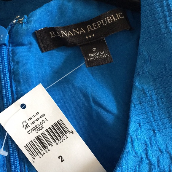 New Banana Republic Sleeveless dress blue size 2 - Picture 3 of 5