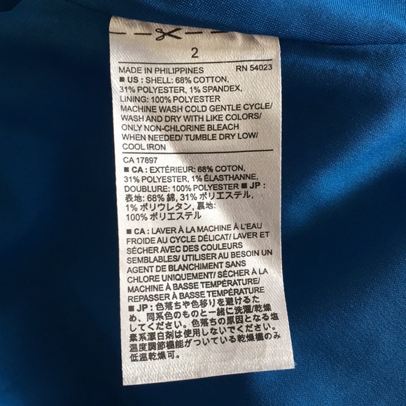 New Banana Republic Sleeveless dress blue size 2 - Picture 5 of 5