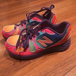 New Balance Colorful Kids Girls Running Shoes