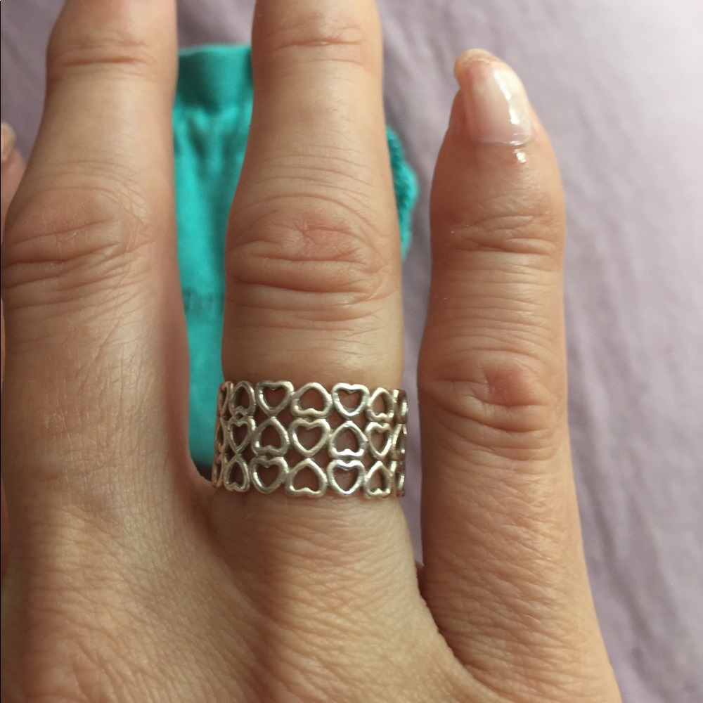 Tiffany & Co Paloma Picasso 3 row heart ring.