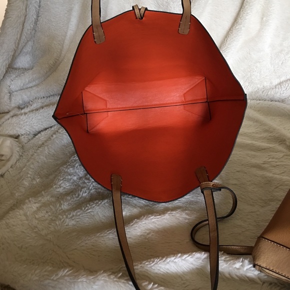 Double Bag Faux Leather Tote - Picture 4 of 7