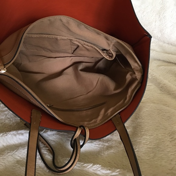 Double Bag Faux Leather Tote - Picture 6 of 7