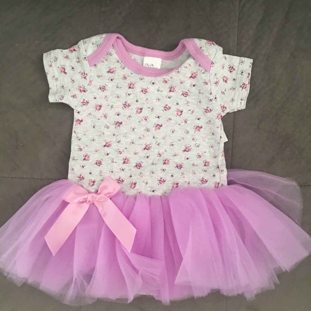 Rosette baby onesie tutu