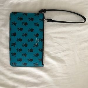 Coach wristlet blue and black