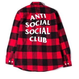 No Expectations Anti Social Social Club Flannel