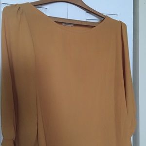 Everly mustard blouse