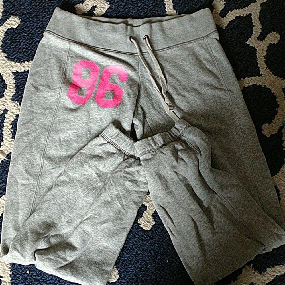PINK Grey Joggers