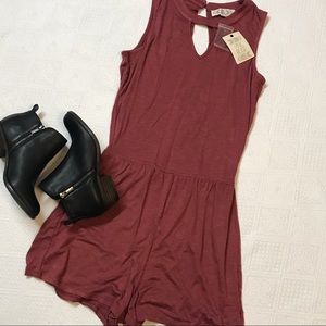 NWT Pink rose romper size Medium