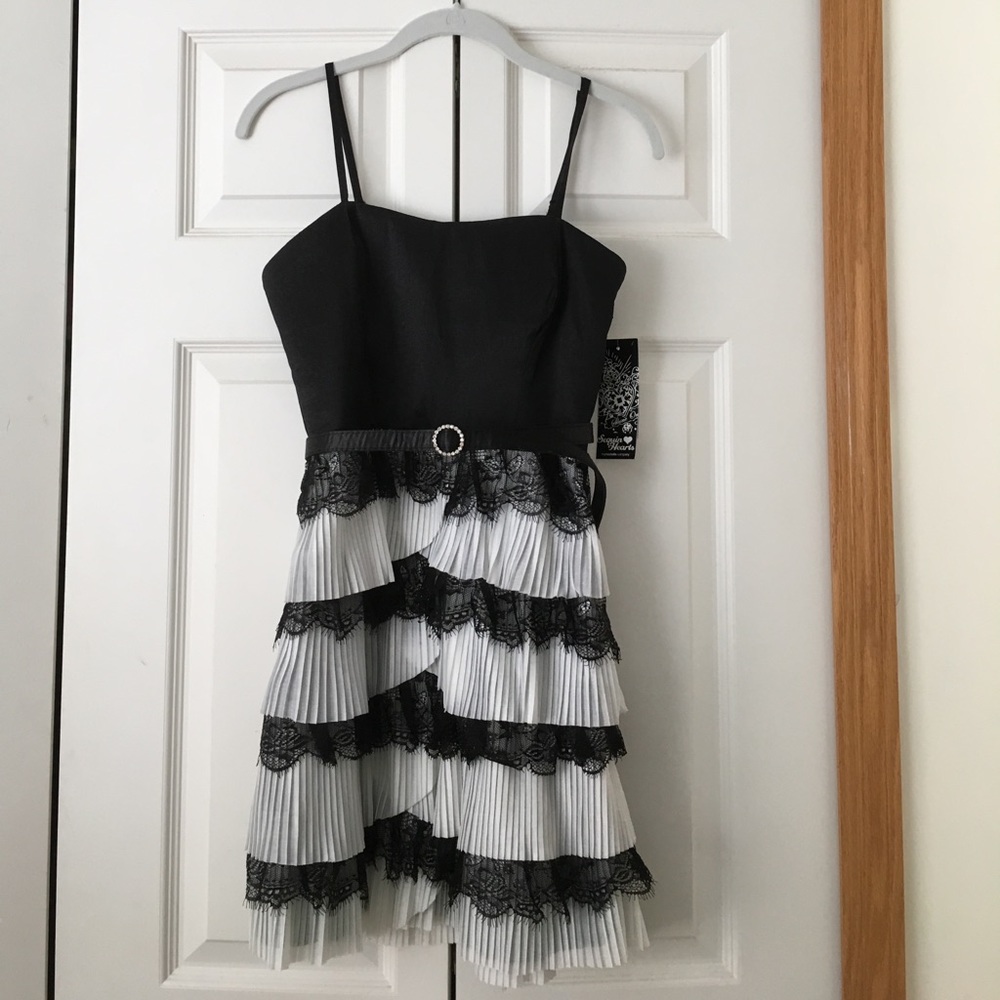 Sequin Hearts Mini Dress