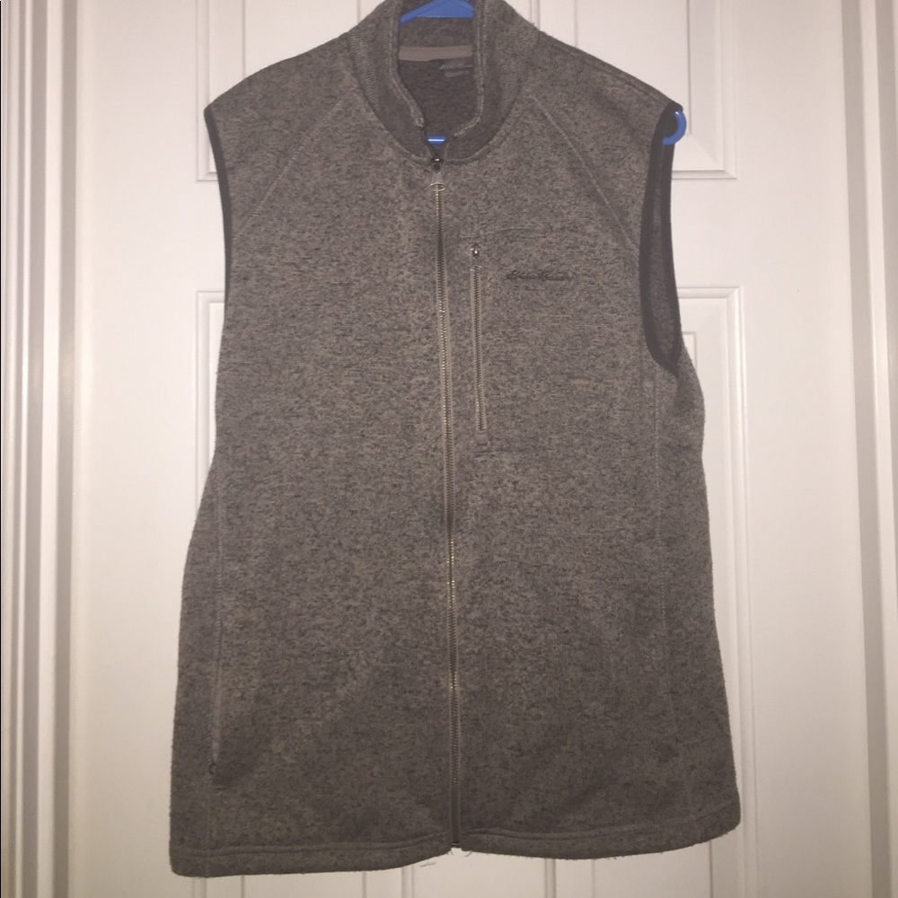 Eddie Bauer Gray fleece vest