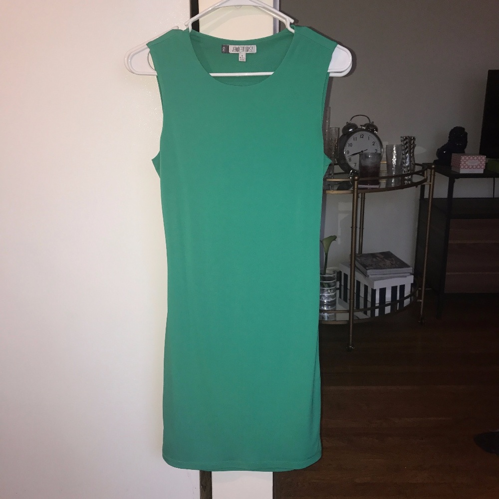 Green Open Back Dress Cocktail/Work