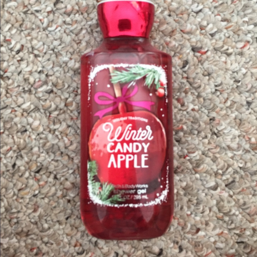 Bath and body works winter candy apple body wash.