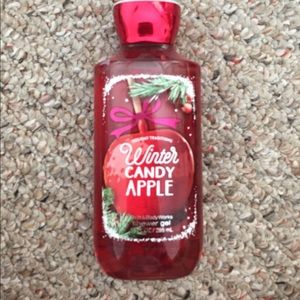 Bath and body works winter candy apple body wash.