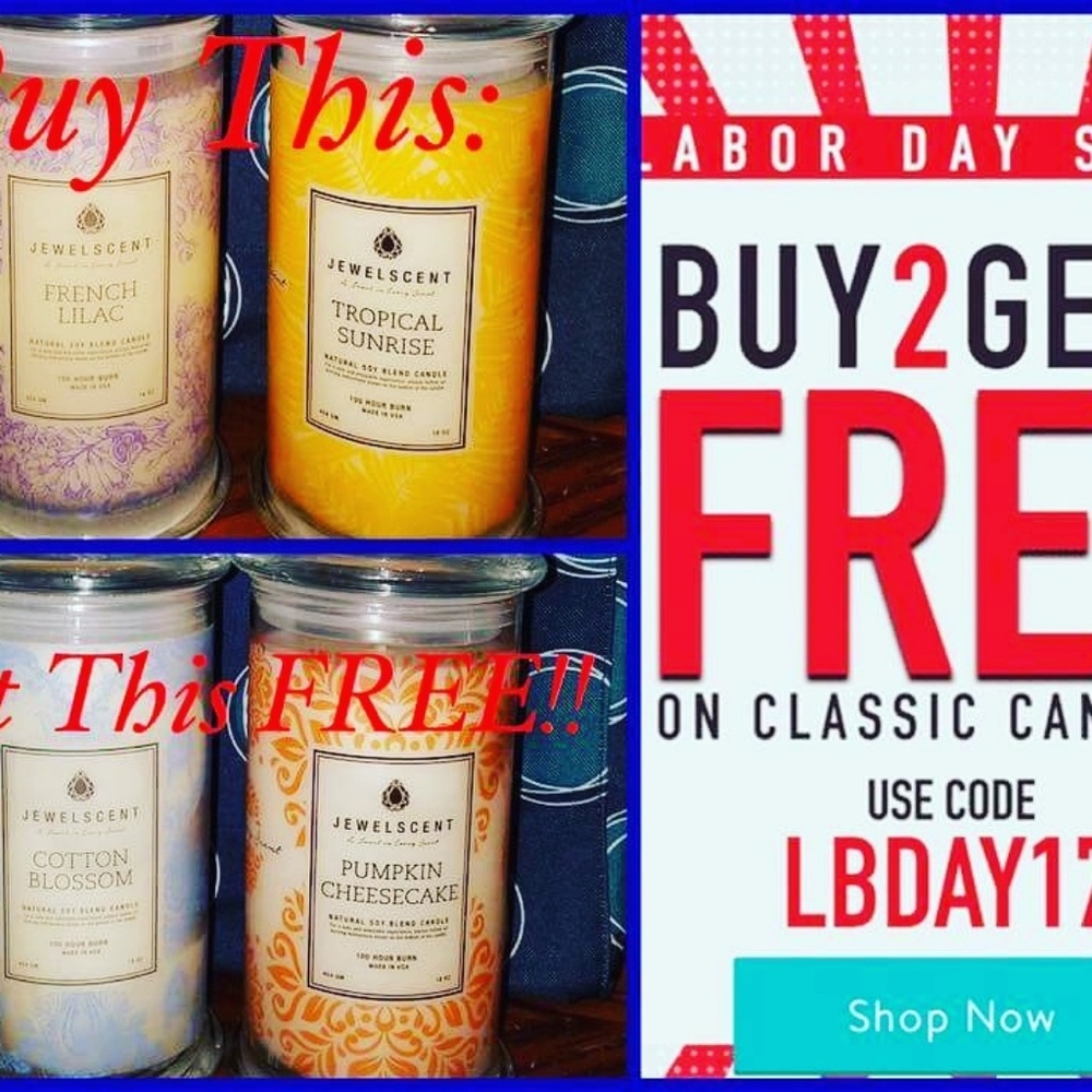 Jewelscent candles, bath bombs,soaps,wax tarts