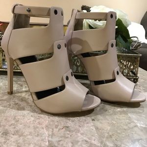 BEAU + ASHE NUDE/BLUSH CAGE HEEL 8.5 NBW