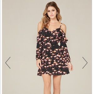 Flamingo Cold Shoulder Dress!