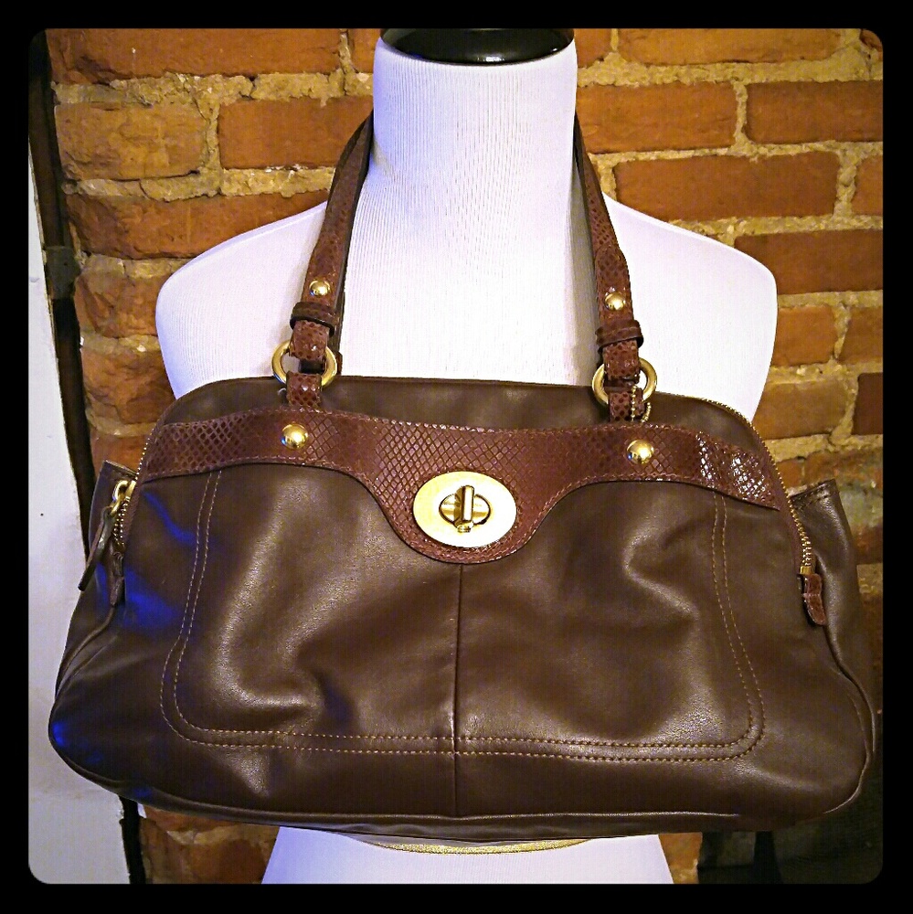Coach bag-brown leather