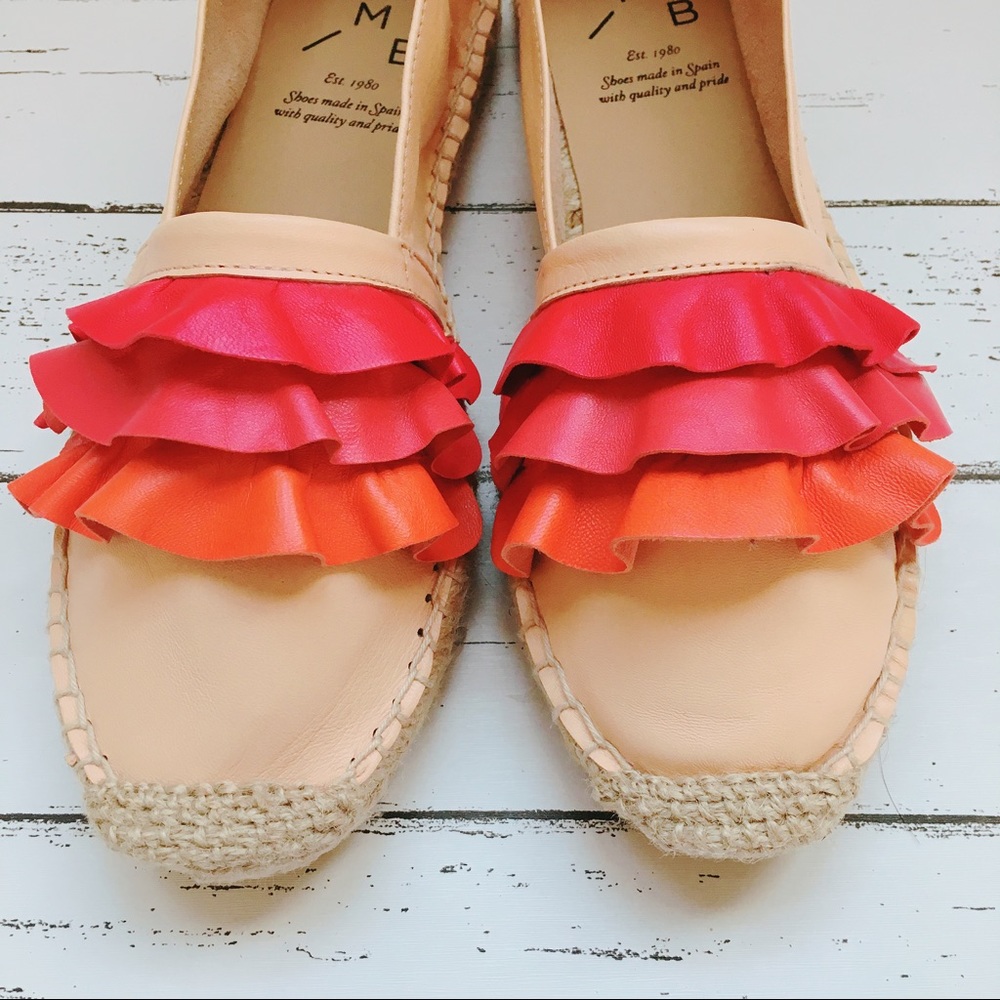 SOLD! Anthropologie  ruffle espadrilles flats - Picture 3 of 6