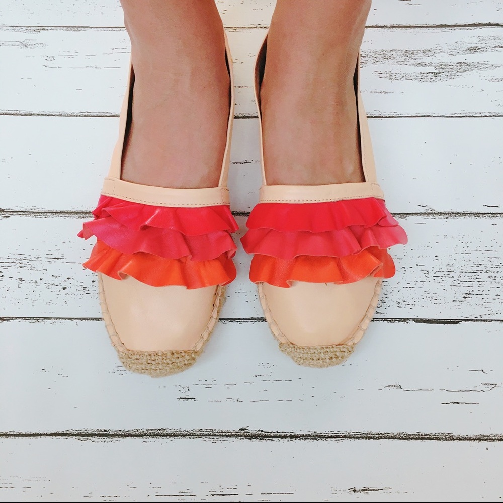 SOLD! Anthropologie  ruffle espadrilles flats - Picture 5 of 6