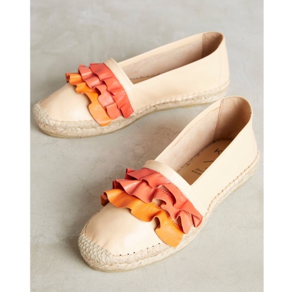 Anthropologie Shoes - SOLD! Anthropologie  ruffle espadrilles flats