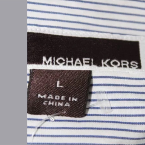 MICHAEL KORS MENS ARGYLE BUTTON DOWN SHIRT SZ LG - Picture 2 of 7