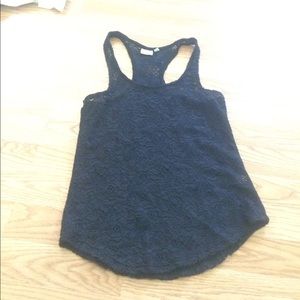 Black lace tank top