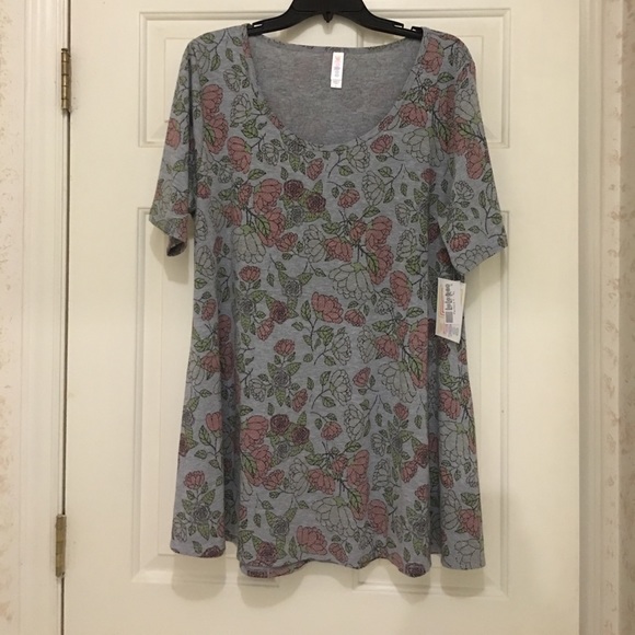 LuLaRoe Tops - BRAND NEW WITH TAGS Floral Lularoe Perfect T!