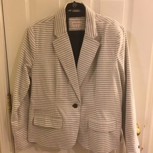 Size 16 white and gray striped blazer