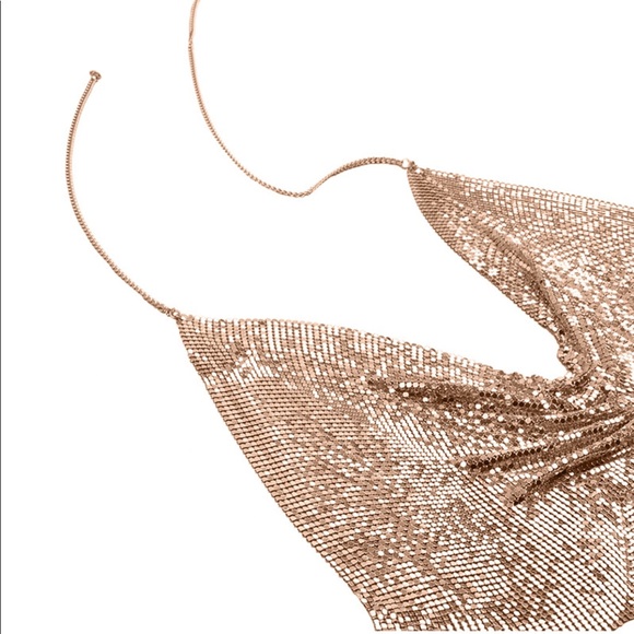 BRAND NEW GOLD METAL SPARKLE TOP ⭐️⭐️⭐️⭐️⭐️🔥🔥🔥 - Picture 2 of 3