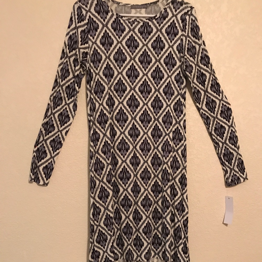 Knee length printed dress, brand new with tags!