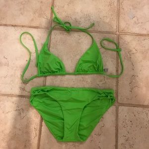 Becca vibrant green bikini set