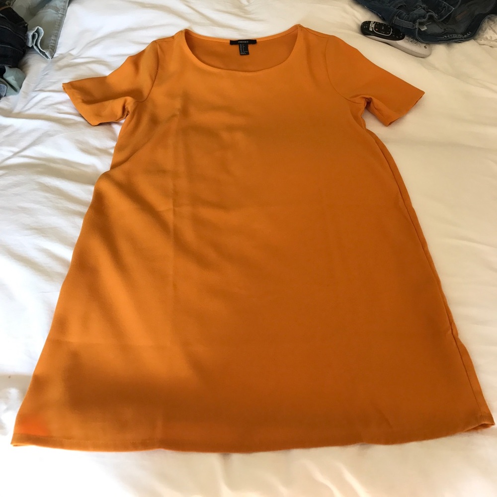 Forever 21 Mustard Yellow Shift Dress