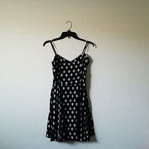 Black patterned summer dress