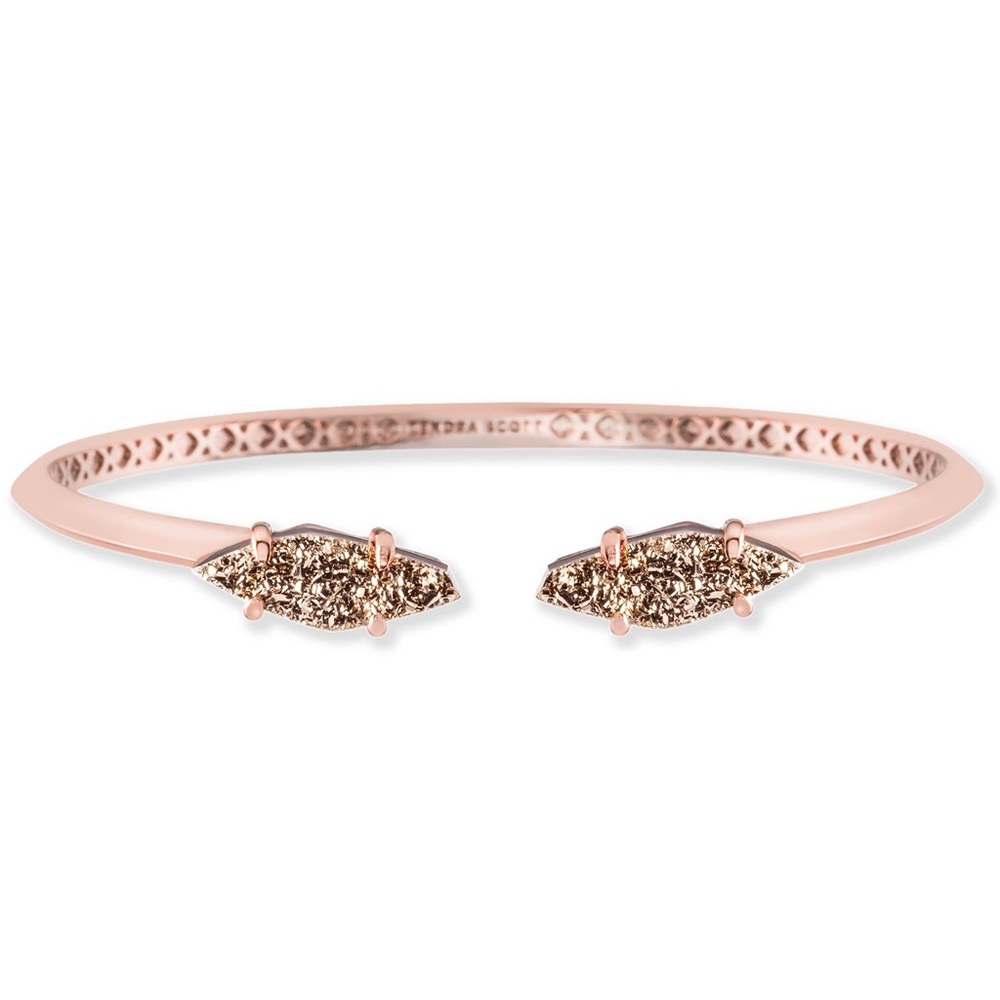 SOLD Kendra Scott Bianca Cuff Rose Gold Drusy