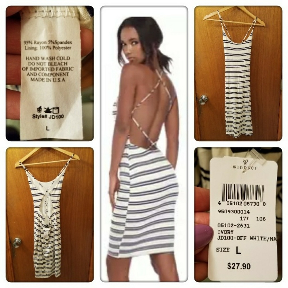 Black & White Striped Dress
