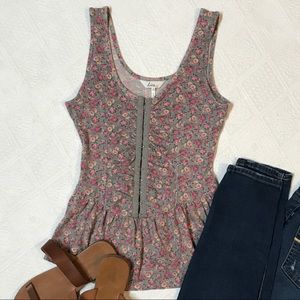 Kirra floral tank top by pacsun size xs