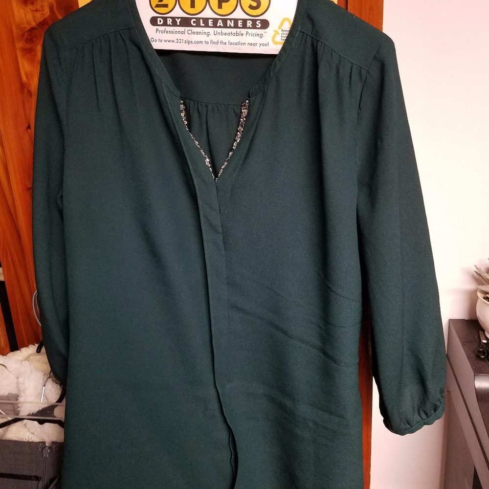 Forest Green Blouse