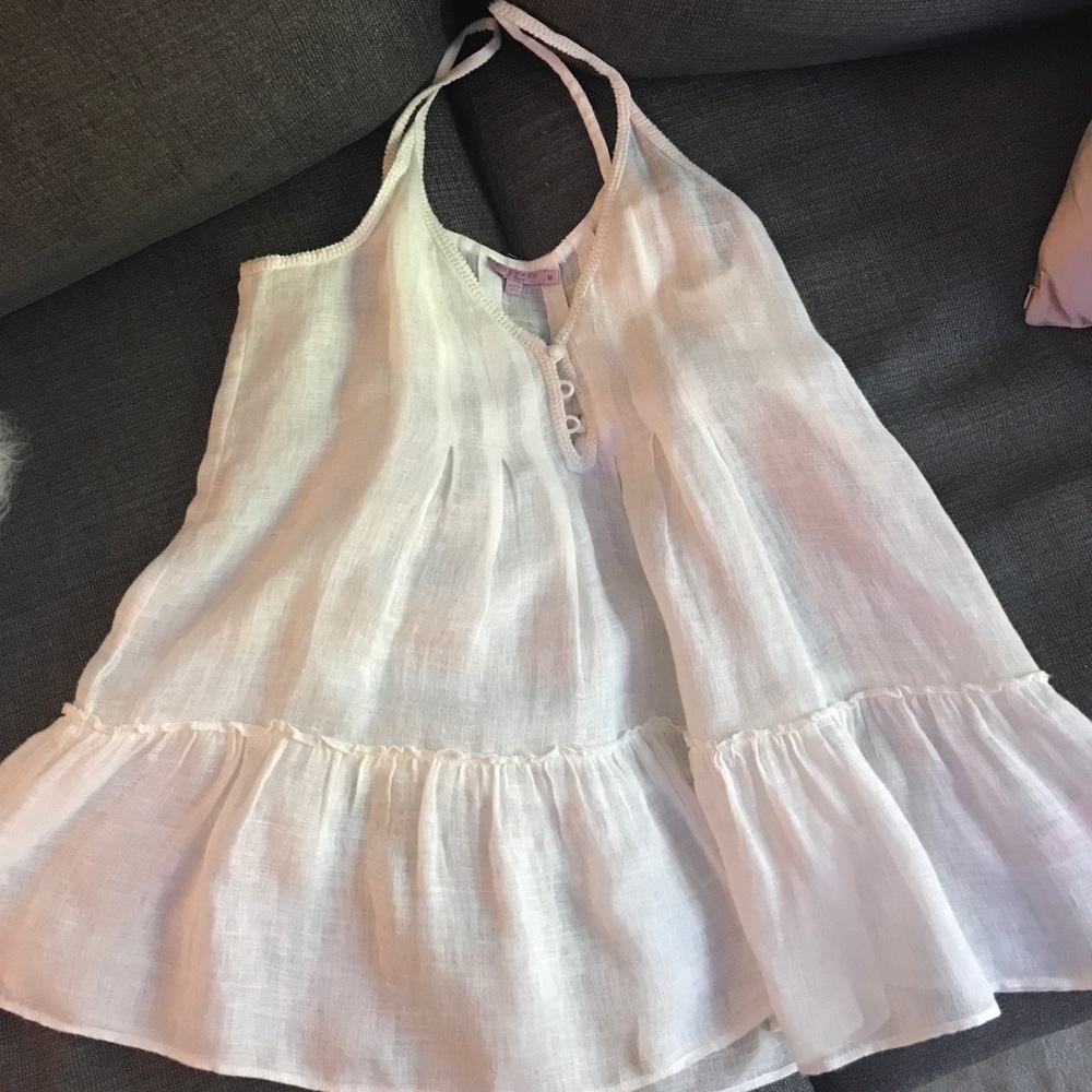 Calypso breezy linen tank blouse/tunic